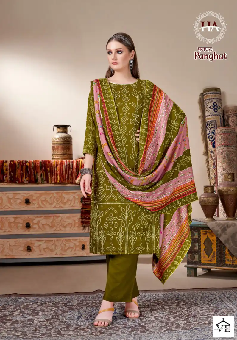 Harshit Fashion Panghat Pashmina Wholesale Winter Wear Salwar Suit Catalog — Wholesale Salwar Suits, MPA wholesale from Surat - Gallery Image 6