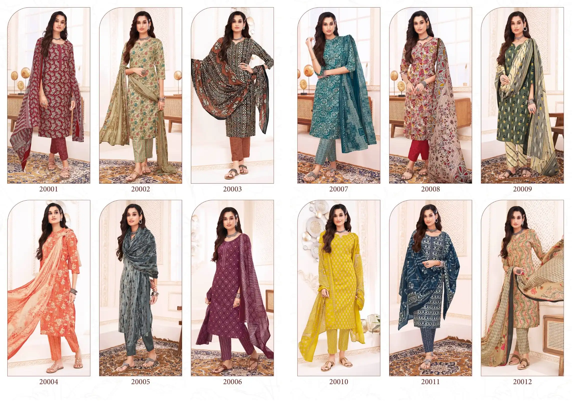Suryajyoti Poshak Vol 2 Cotton Wholesale Readymade Salwar Suit Catalog — Wholesale Salwar Suits, MPA wholesale from Surat — view 5