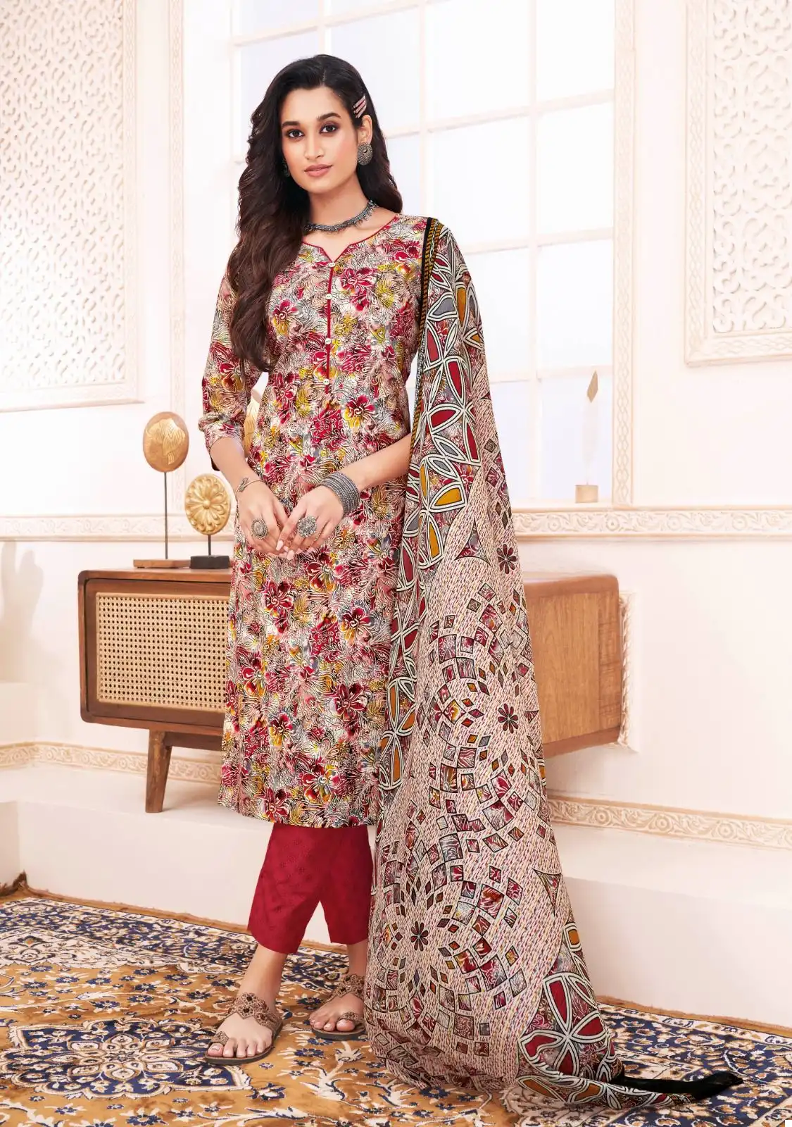Suryajyoti Poshak Vol 2 Cotton Wholesale Readymade Salwar Suit Catalog — Wholesale Salwar Suits, MPA wholesale from Surat - Gallery Image 2