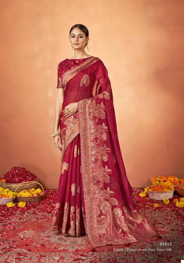 Mahotsav Pradha Silk Wholesale Designer Saree Catalog — Wholesale Sarees, MPA wholesale from Surat - Gallery Image 6