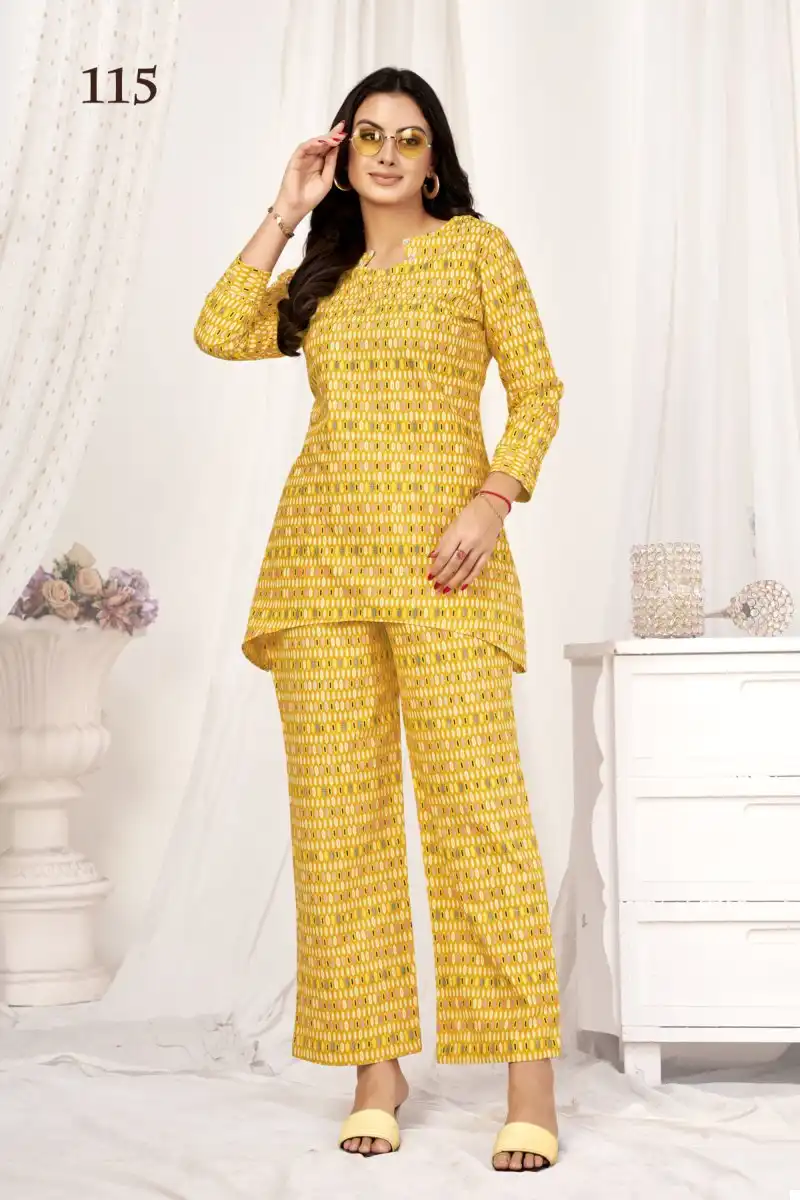 Pranjul Preesha Vol 1 Cotton Wholesale Kurti With Pant Cord Sets Catalog — Wholesale Kurtis, MPA wholesale from Surat - Gallery Image 16