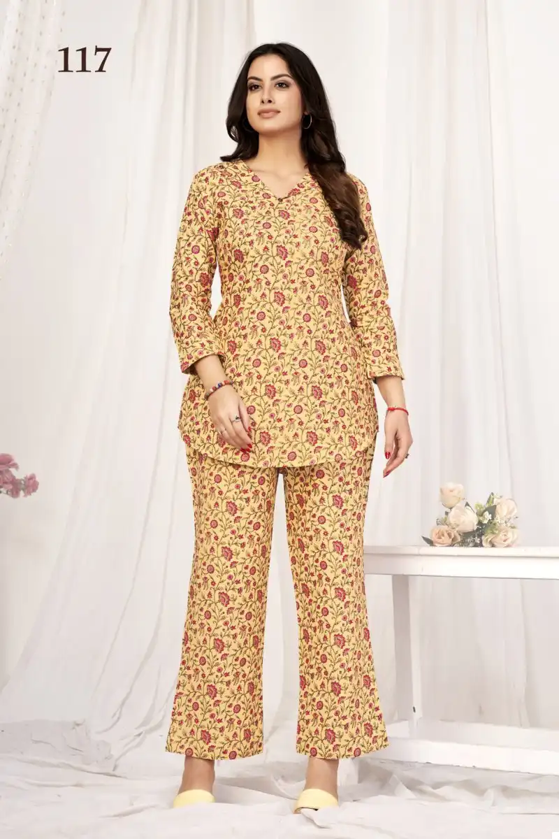 Pranjul Preesha Vol 1 Cotton Wholesale Kurti With Pant Cord Sets Catalog — Wholesale Kurtis, MPA wholesale from Surat - Gallery Image 18