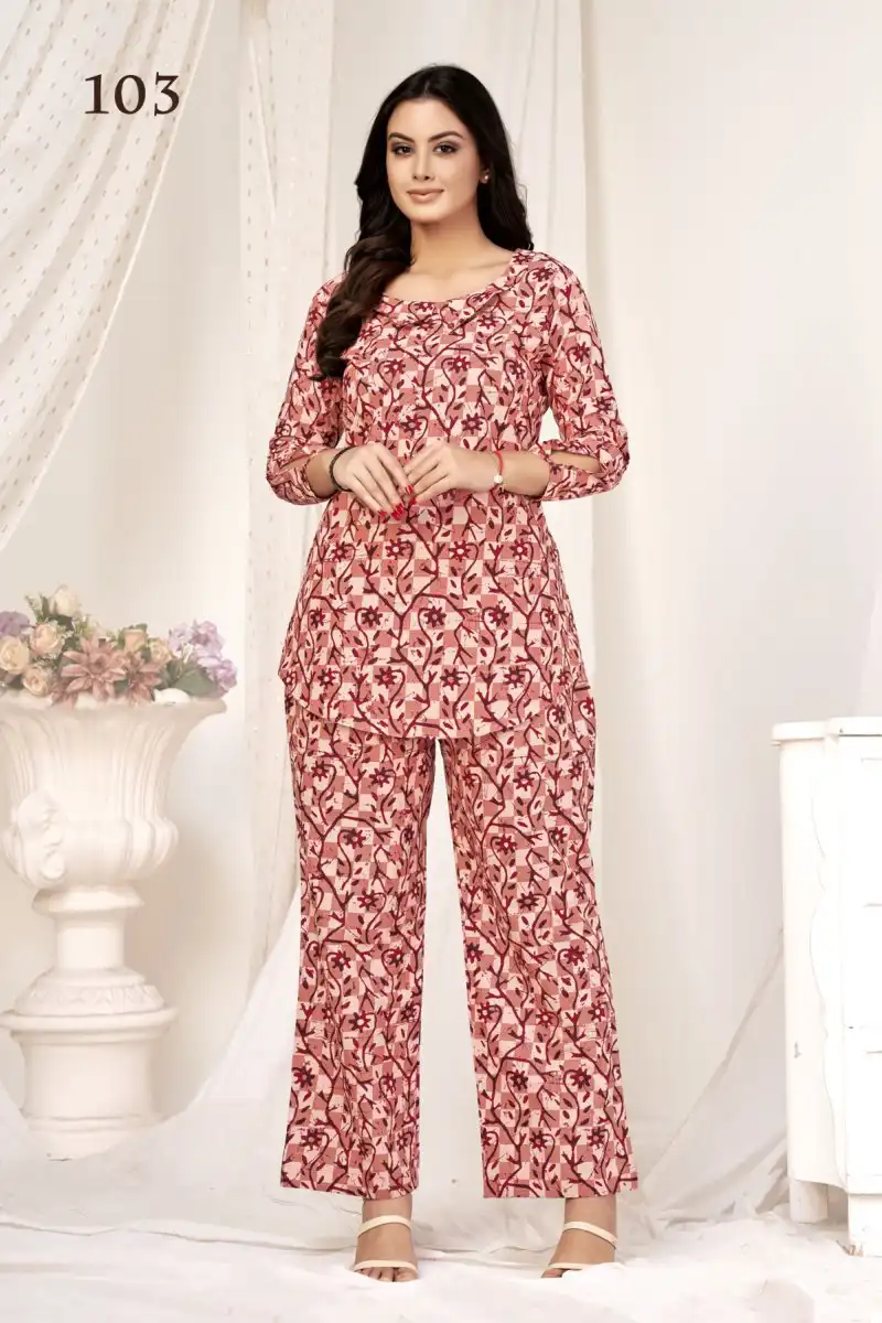 Pranjul Preesha Vol 1 Cotton Wholesale Kurti With Pant Cord Sets Catalog — Wholesale Kurtis, MPA wholesale from Surat - Gallery Image 4