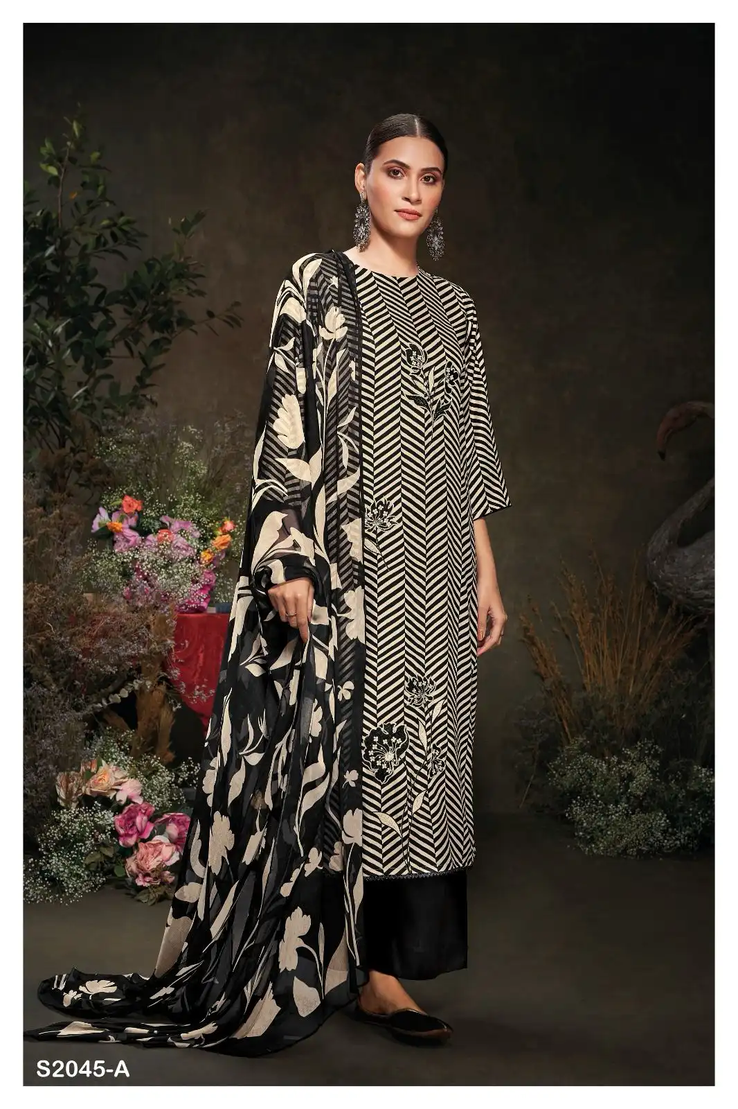 Ganga Punarvasu 2045 Premium Pure Pashmina Wholesale Designer Winter Wear Salwar Suit Catalog — Wholesale Salwar Suits, Ganga wholesale from Surat - Gallery Image 2