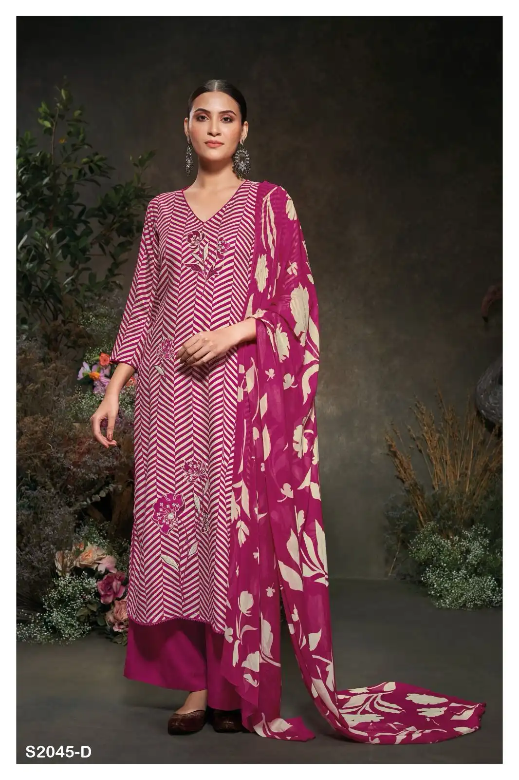 Ganga Punarvasu 2045 Premium Pure Pashmina Wholesale Designer Winter Wear Salwar Suit Catalog — Wholesale Salwar Suits, Ganga wholesale from Surat - Gallery Image 3