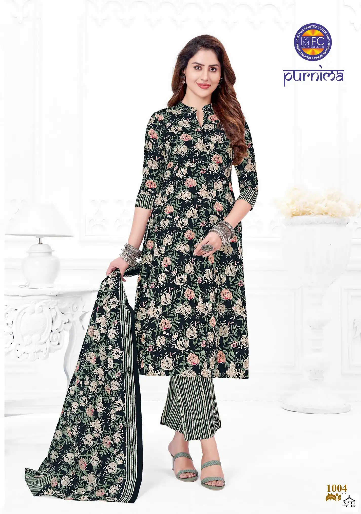 Mfc Purnima Vol 1 Cotton Wholesale Salwar Suit Catalog — Wholesale Salwar Suits, MPA wholesale from Surat - Gallery Image 4