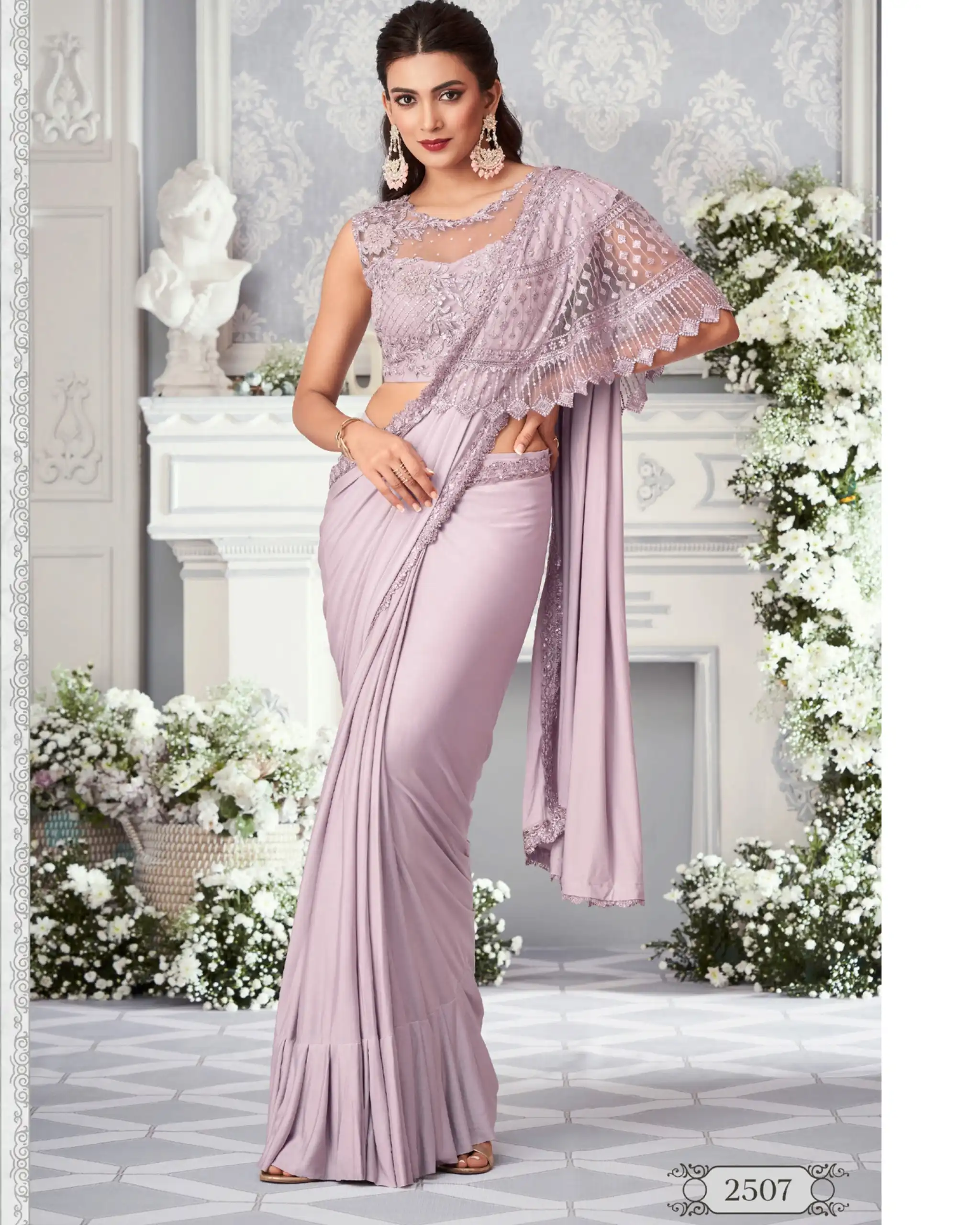 VE Kavya Lycra Wholesale Designer Saree Catalog — Wholesale Sarees, MPA wholesale from Surat - Gallery Image 10