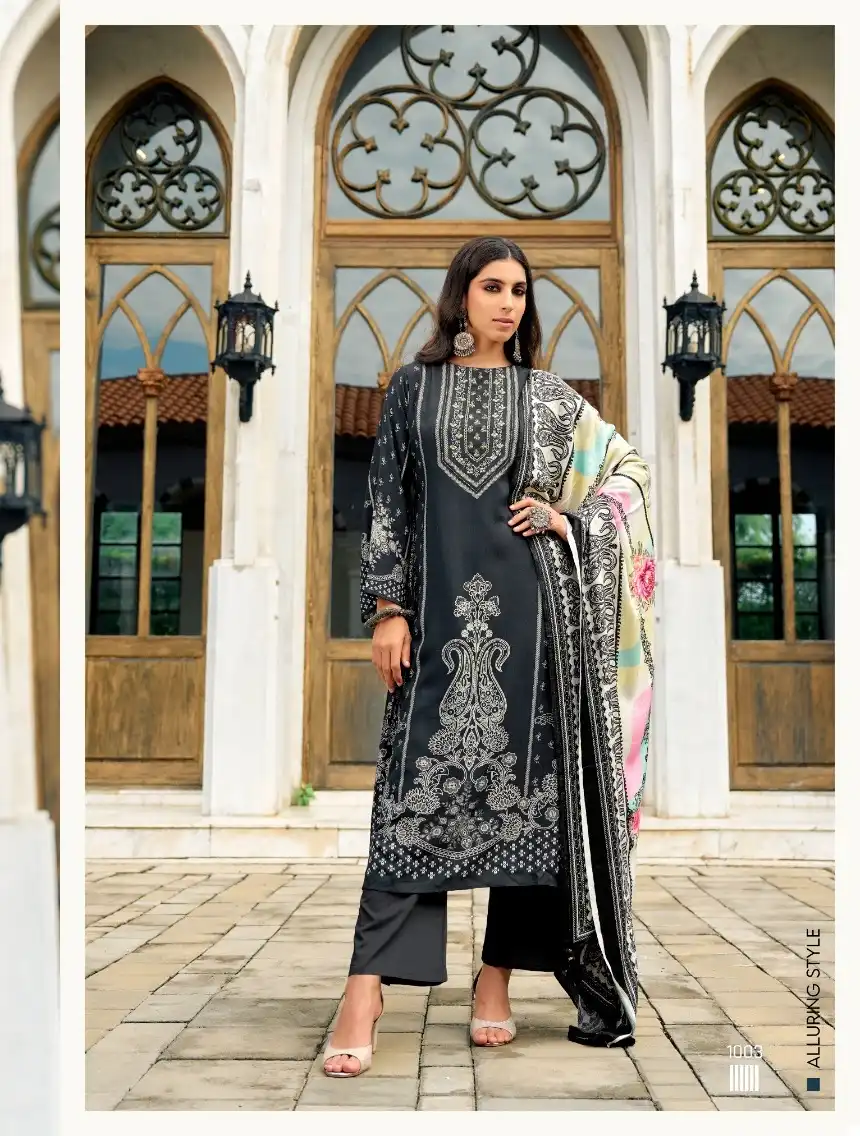 Rang Azure Pure Wool Wholesale Winter Wear Suits Catalog — Wholesale Salwar Suits, MPA wholesale from Surat - Gallery Image 3