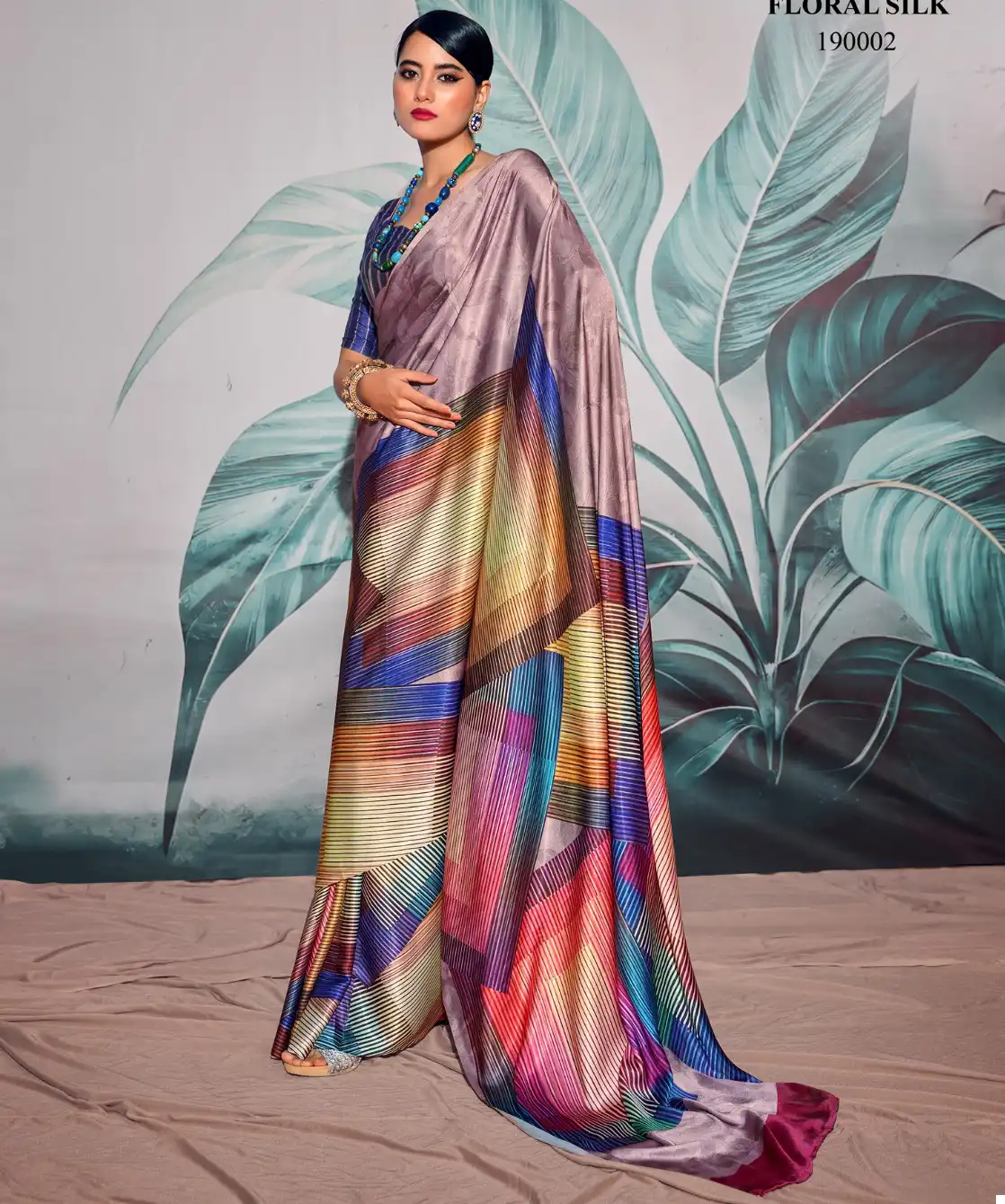 Rajpath Patang Satin Crepe Wholesale Saree Catalog