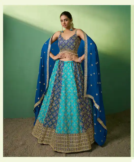 Arya Poshak Vol 7 Georgette Wholesale Bridal Lehenga Catalog — Wholesale Lehenga, MPA wholesale from Surat - Gallery Image 2