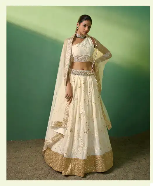 Arya Poshak Vol 7 Georgette Wholesale Bridal Lehenga Catalog — Wholesale Lehenga, MPA wholesale from Surat - Gallery Image 5