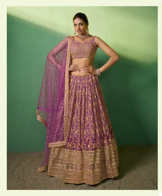 Arya Poshak Vol 7 Georgette Wholesale Bridal Lehenga Catalog — Wholesale Lehenga, MPA wholesale from Surat - Gallery Image 6