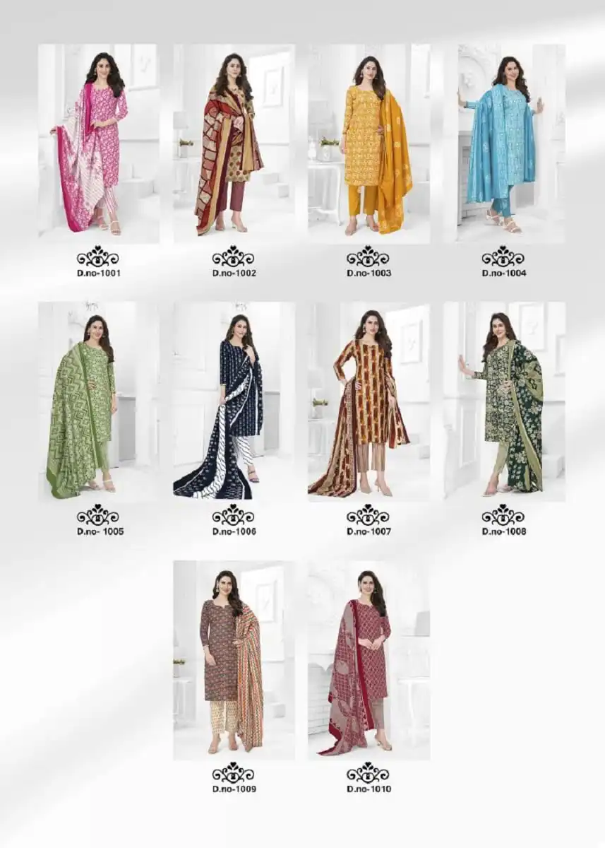 VE Pransee Vol-1 Pure Lawn Cotton Wholesale Readymade Suits Catalog - 10 Pcs Set — Wholesale Salwar Suits, MPA wholesale from Surat — view 11