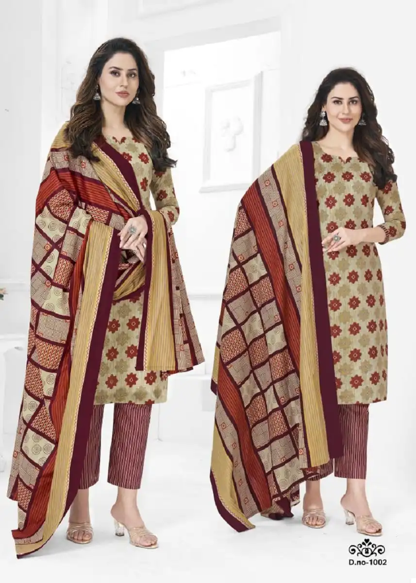 VE Pransee Vol-1 Pure Lawn Cotton Wholesale Readymade Suits Catalog - 10 Pcs Set — Wholesale Salwar Suits, MPA wholesale from Surat - Gallery Image 9