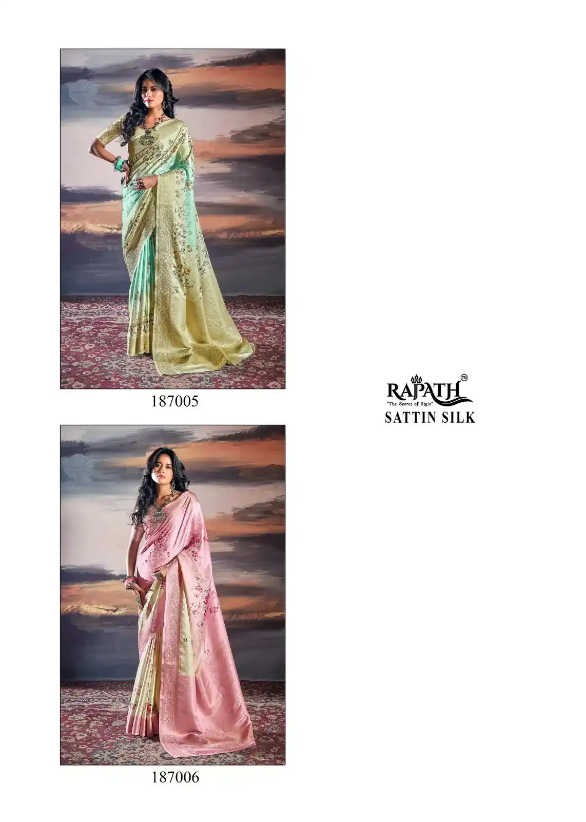 Rajpath Pratishtha Pure Sattin Wholesale Saree Catalog - Image 8