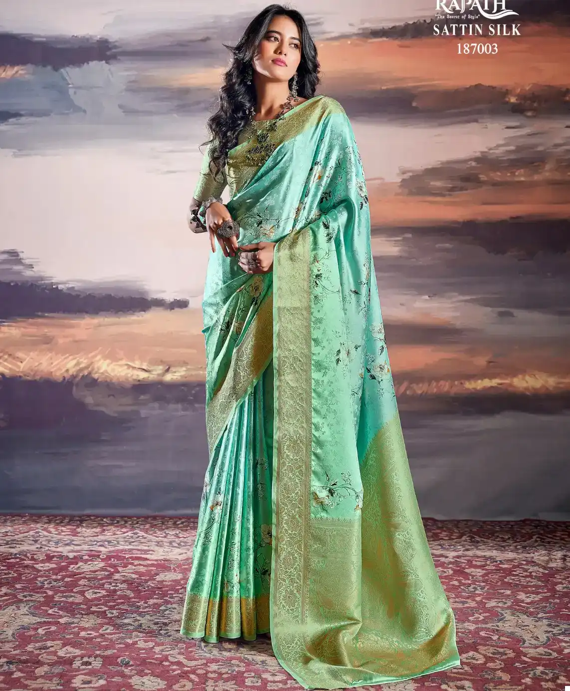 Rajpath Pratishtha Pure Sattin Wholesale Saree Catalog