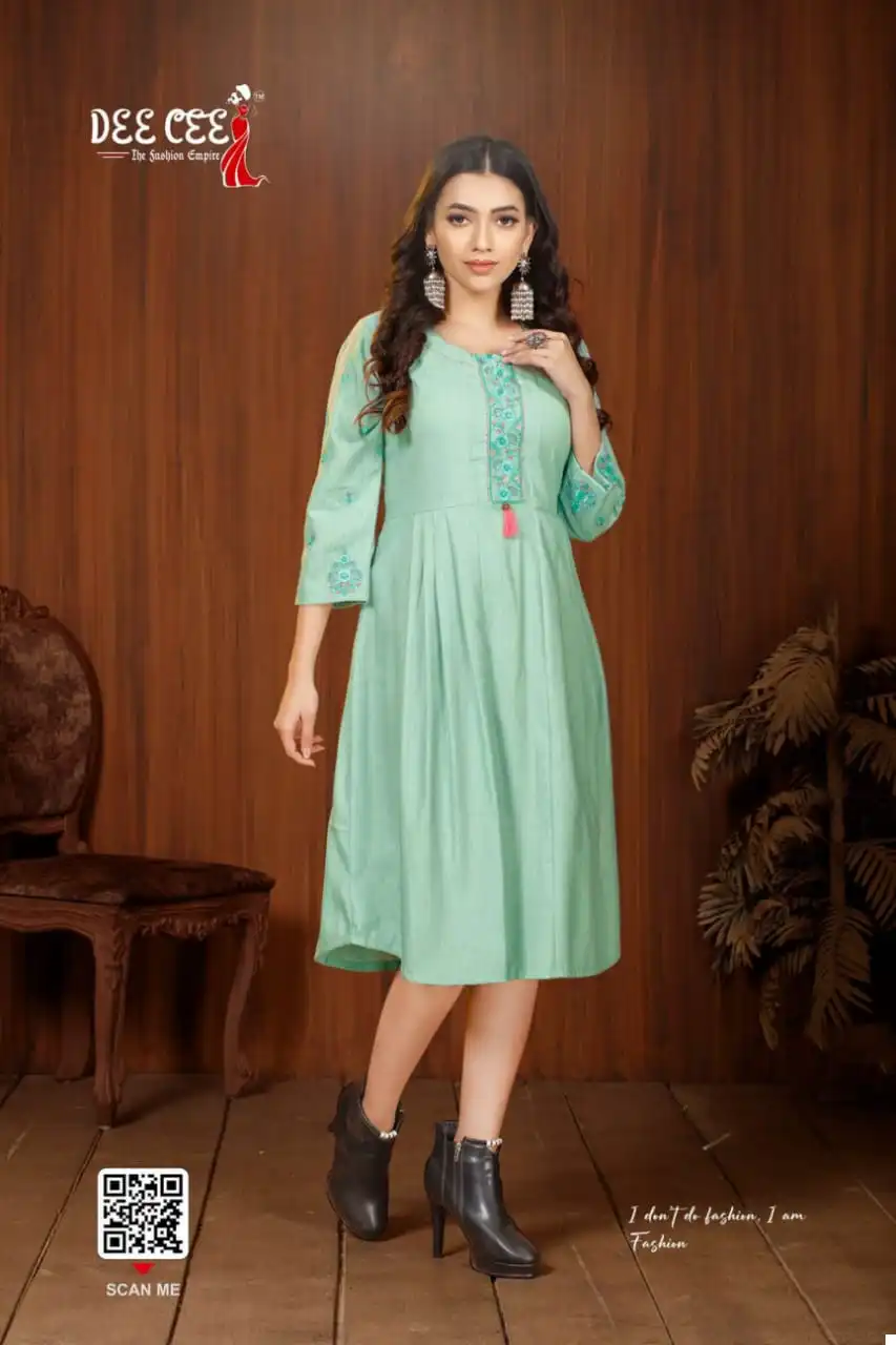Deecee Priya Rayon Wholesale Anarkali Kurtis Catalog — Wholesale Kurtis, MPA wholesale from Surat - Gallery Image 3