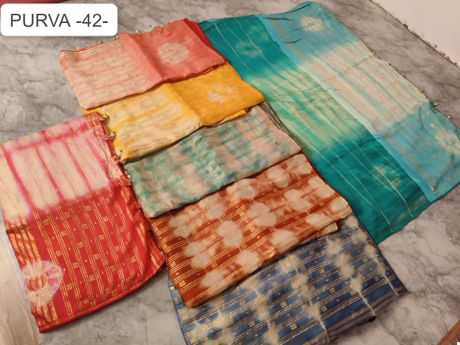Vardan Ethnic Purva 42 Organza Silk Wholesale Sarees Catalog — Wholesale Sarees, MPA wholesale from Surat — view 8