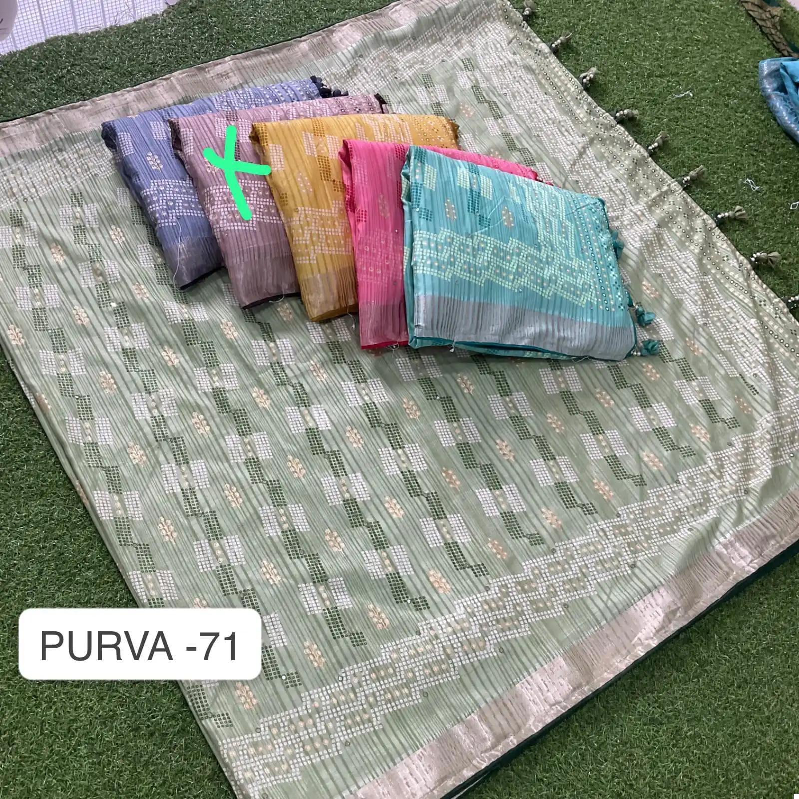 Vardan Ethnic Purva 71 Spun Cotton Wholesale Sarees Catalog — Wholesale Sarees, MPA wholesale from Surat — view 6