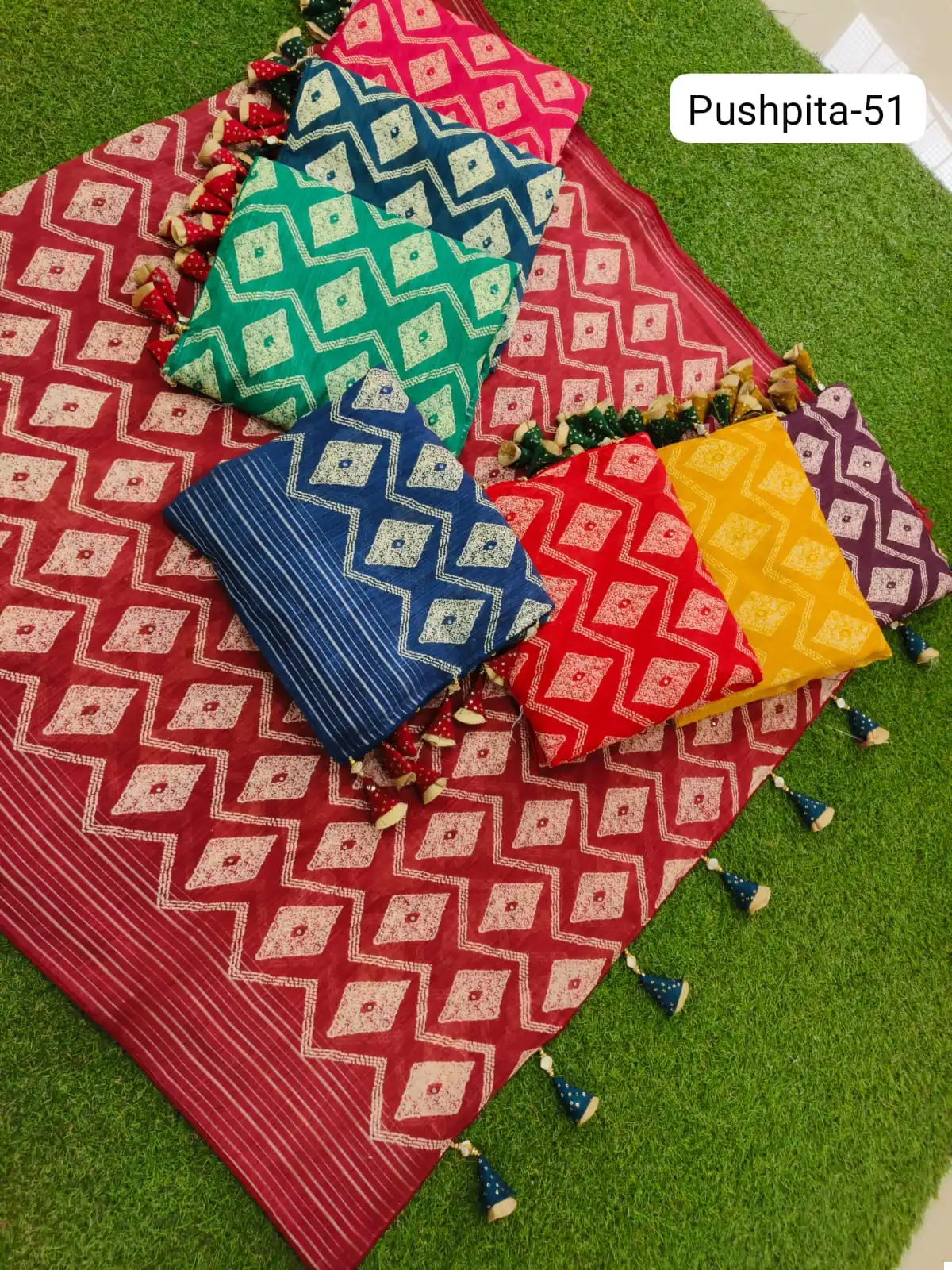Vardan Ethnic Pushpita 51 Spun Cotton Wholesale Sarees Catalog — Wholesale Sarees, MPA wholesale from Surat — view 9