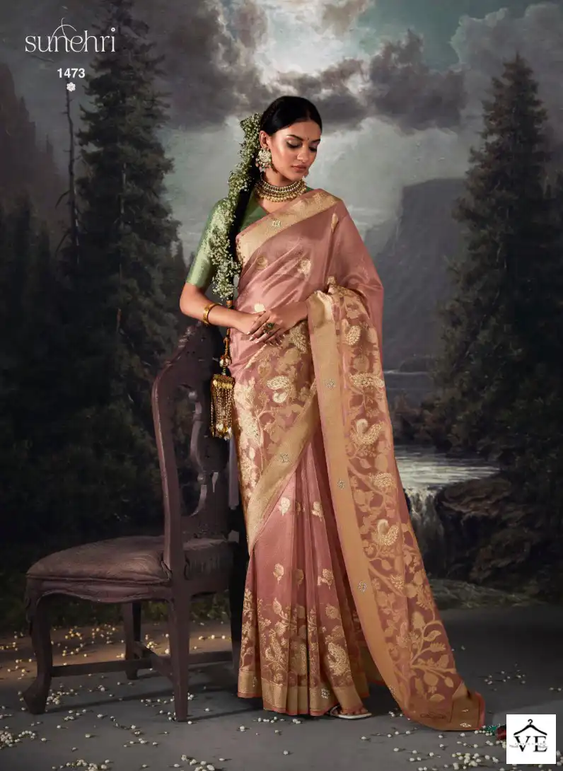 Kimora Raatrani Banarasi Zari Viewing Wholesale Designer Sarees Catalog — Wholesale Sarees, MPA wholesale from Surat - Gallery Image 11