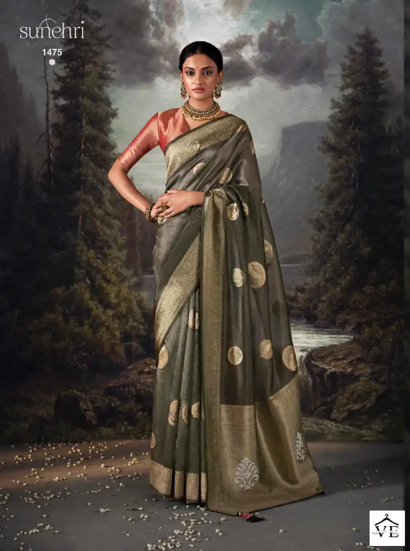 Kimora Raatrani Banarasi Zari Viewing Wholesale Designer Sarees Catalog — Wholesale Sarees, MPA wholesale from Surat - Gallery Image 2