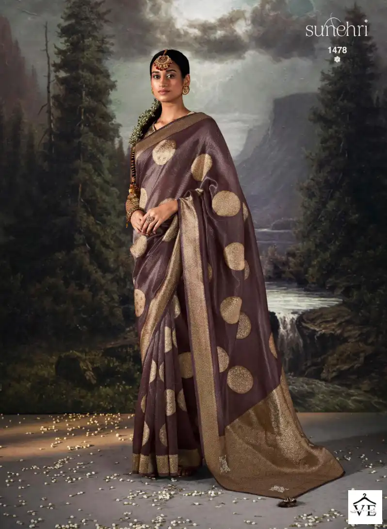 Kimora Raatrani Banarasi Zari Viewing Wholesale Designer Sarees Catalog — Wholesale Sarees, MPA wholesale from Surat - Gallery Image 5