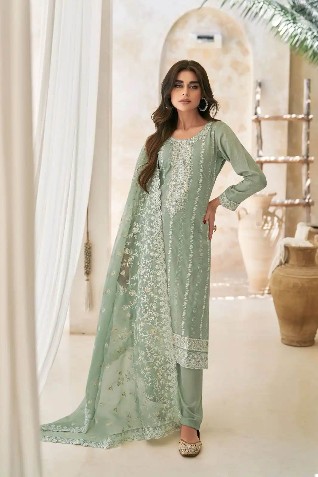 Aashirwad Raha Myntra Silk Wholesale Designer Salwar Suit Catalog — Wholesale Salwar Suits, Aashirwad Creation wholesale from Surat - Gallery Image 4