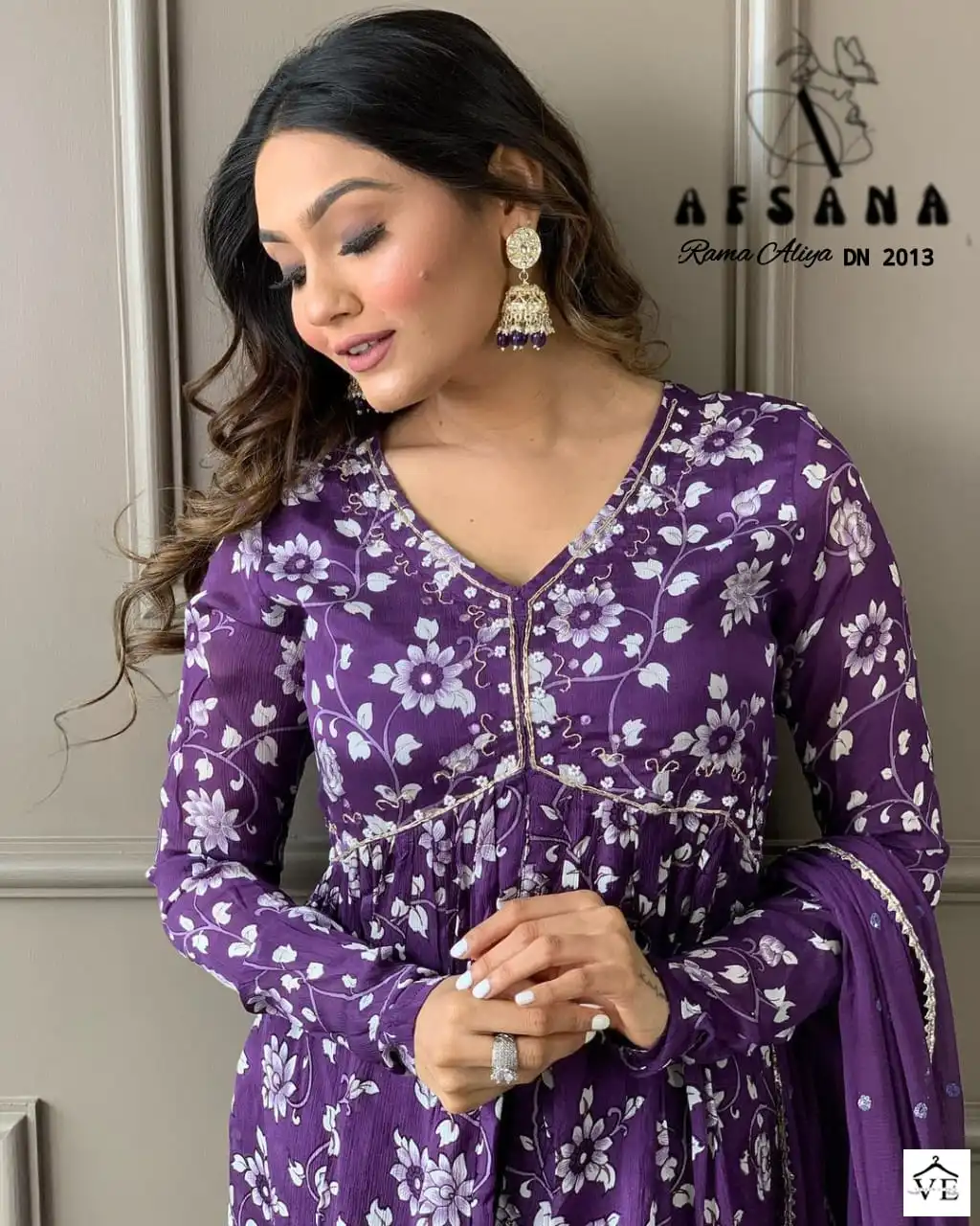 Afsana Rama Aliya Chinon Digital Prin Wholesale Designer Readymade Combo Salwar Suit Catalog — Wholesale Salwar Suits, MPA wholesale from Surat - Gallery Image 3