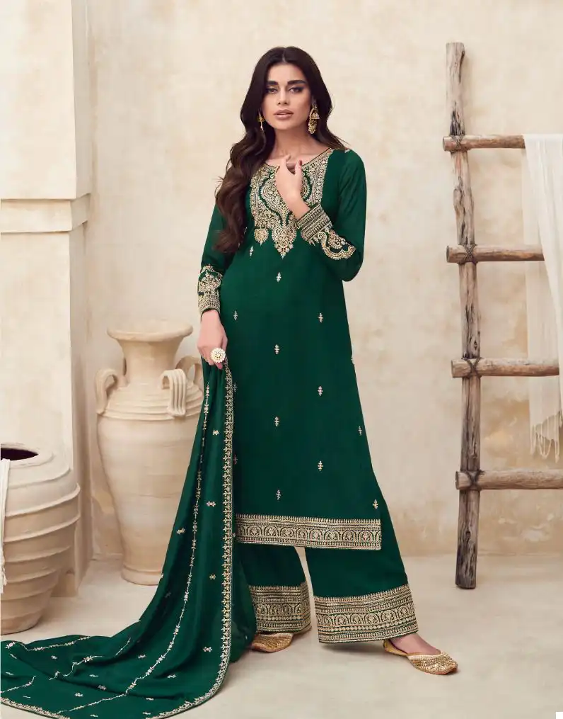 Aashirwad Rang Premium Silk Wholesale Salwar Suit Catalog - 5 Pcs Set — Wholesale Salwar Suits, Aashirwad Creation wholesale from Surat - Gallery Image 4