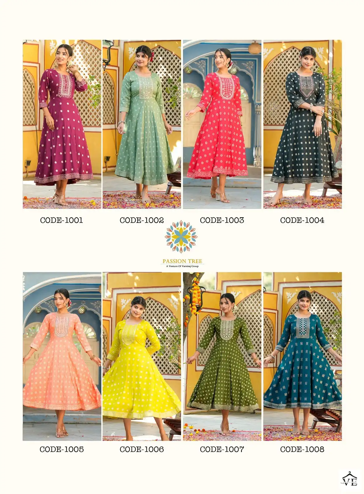Passion Tree Rangilo Vol 1 Rayon Wholesale Long Kurtis Catalog — Wholesale Kurtis, MPA wholesale from Surat — view 10
