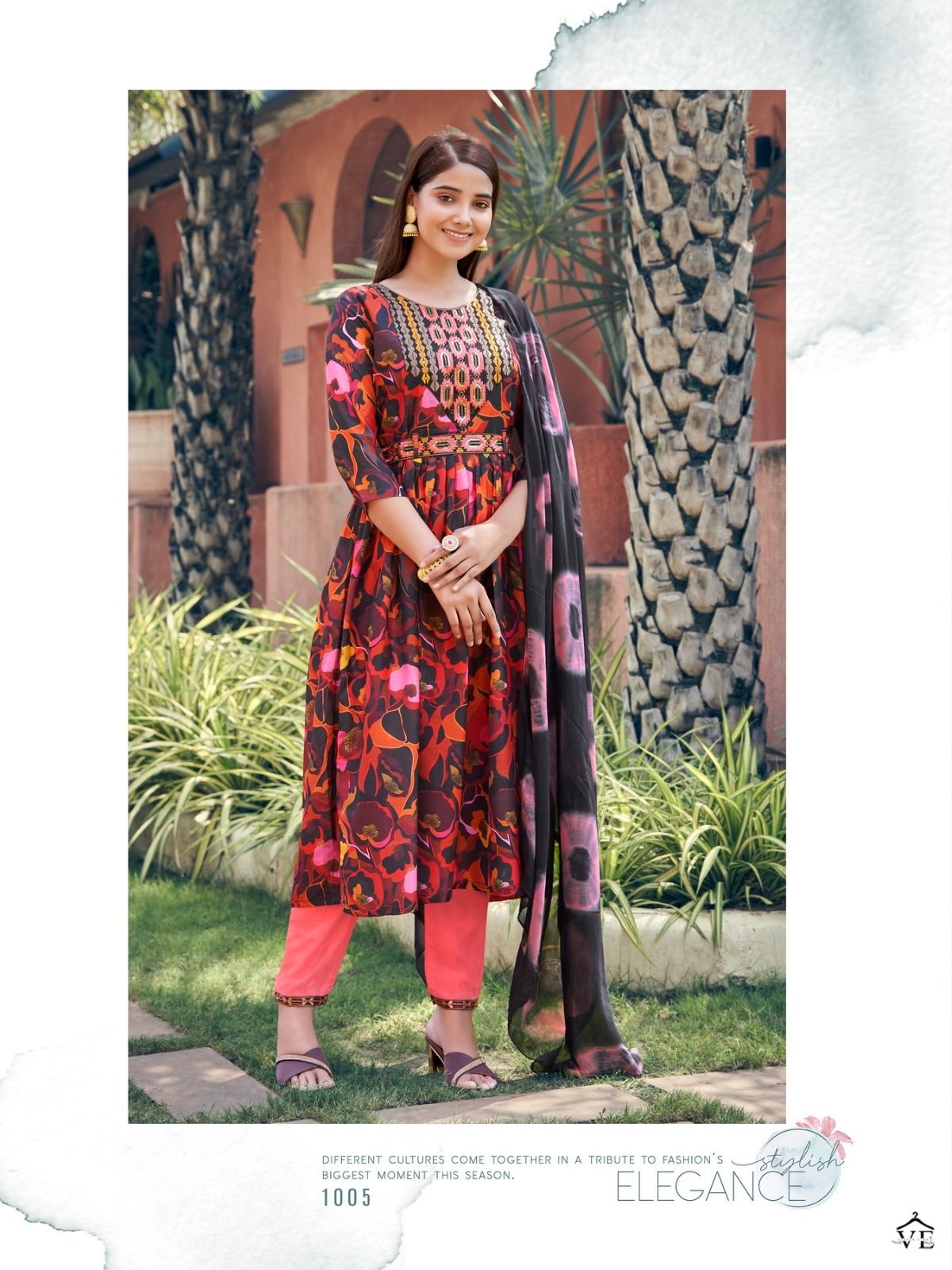 Parra Studio Rangin Vol 1 Muslin Wholesale Fancy Works Naira Cut Readymade Salwar Suit Catalog - 6 Pcs Set — Wholesale Salwar Suits, MPA wholesale from Surat - Gallery Image 4
