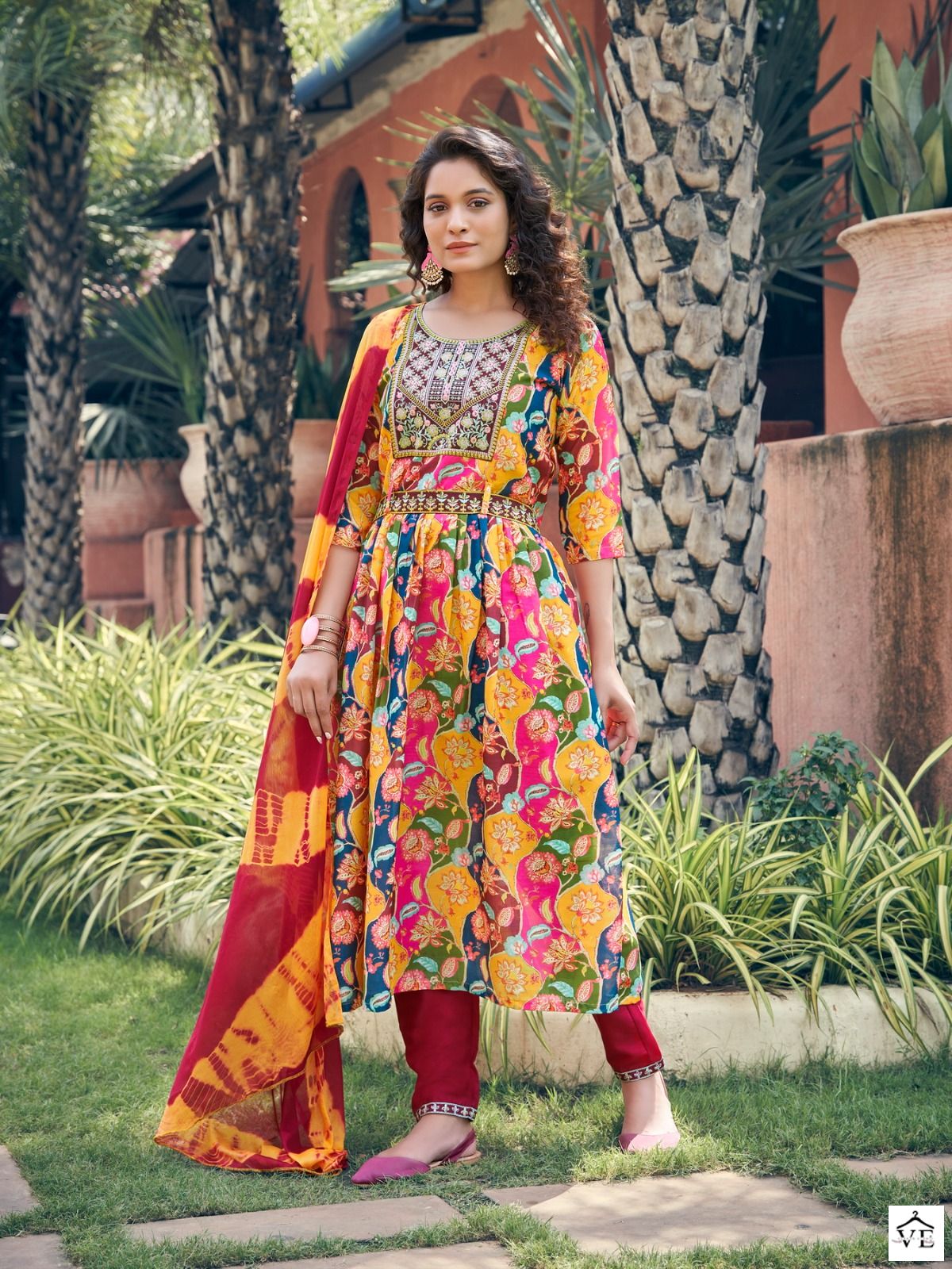 Parra Studio Rangin Vol 1 Muslin Wholesale Fancy Works Naira Cut Readymade Salwar Suit Catalog - 6 Pcs Set — Wholesale Salwar Suits, MPA wholesale from Surat - Gallery Image 6