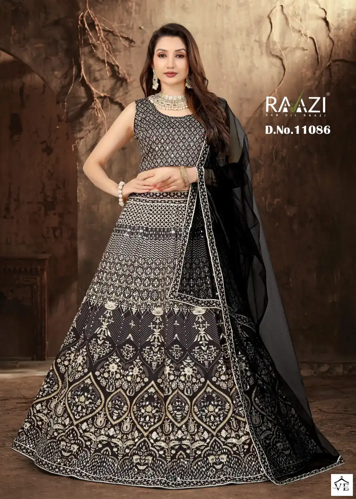 Rama Fashions Rangrez Heavy Satin Wholesale Lehenga — Wholesale Lehenga, MPA wholesale from Surat - Gallery Image 2