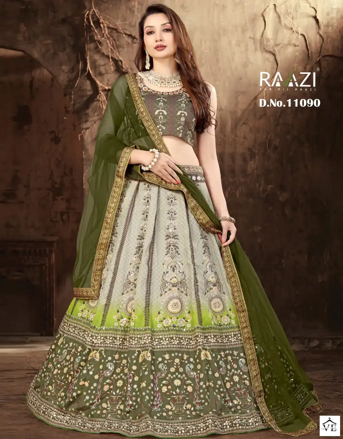 Rama Fashions Rangrez Heavy Satin Wholesale Lehenga — Wholesale Lehenga, MPA wholesale from Surat — view 1