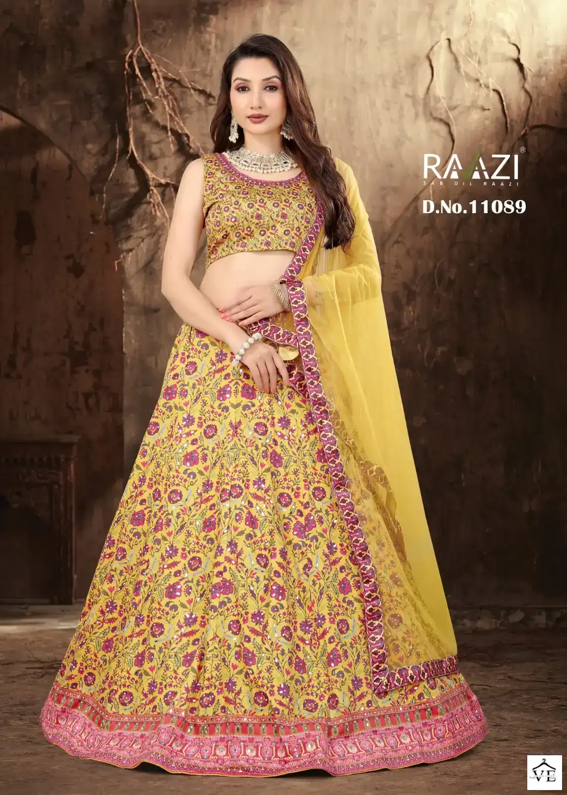 Rama Fashions Rangrez Heavy Satin Wholesale Lehenga — Wholesale Lehenga, MPA wholesale from Surat - Gallery Image 5