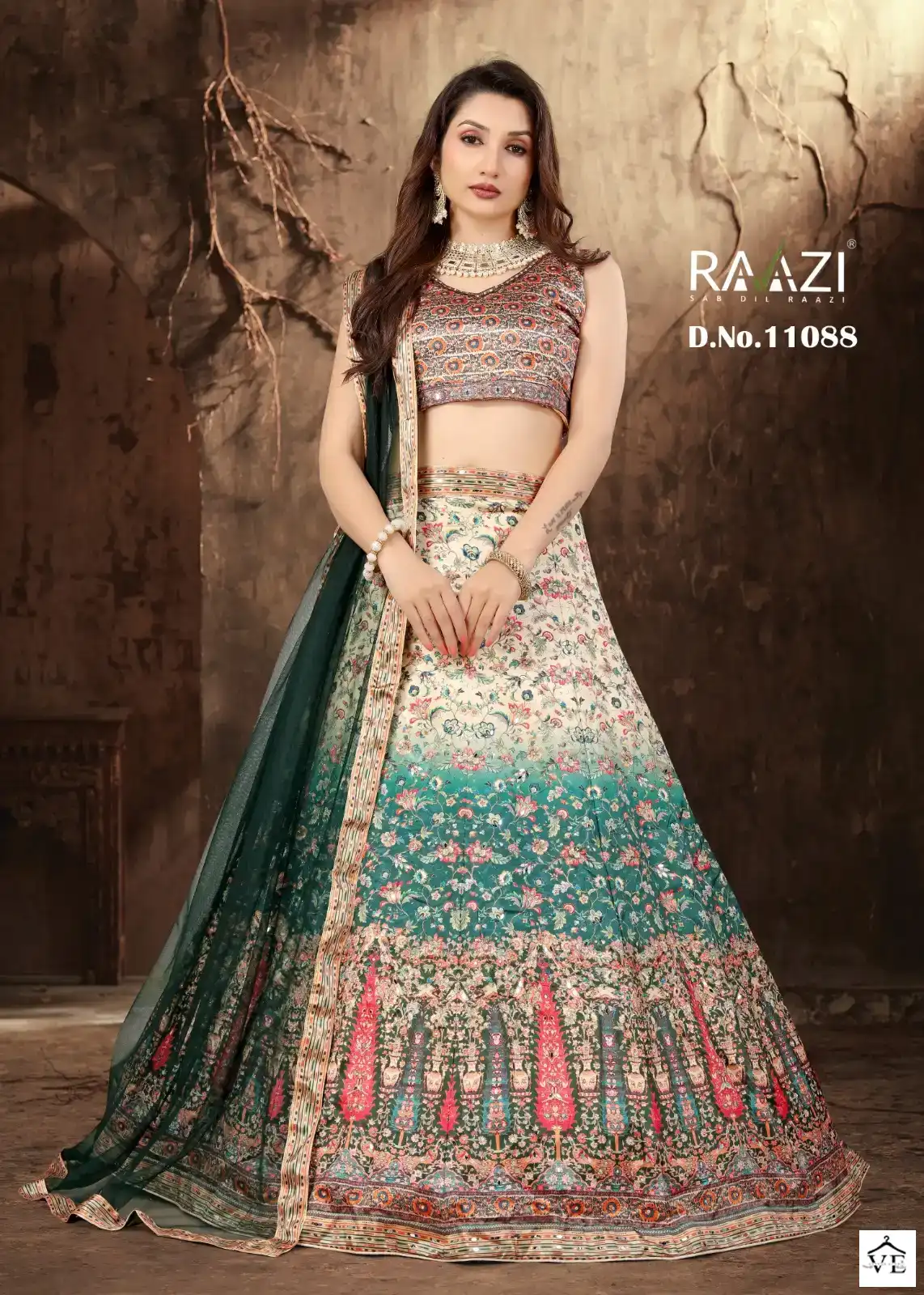 Rama Fashions Rangrez Heavy Satin Wholesale Lehenga — Wholesale Lehenga, MPA wholesale from Surat — view 6