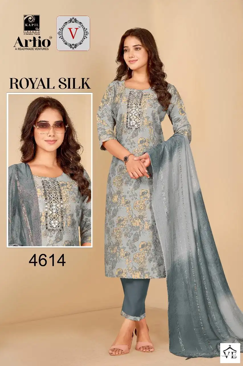 Kapil Trendz Rayol Silk Modal Print Wholesale Readymade Salwar Suit Catalog — Wholesale Salwar Suits, MPA wholesale from Surat - Gallery Image 14