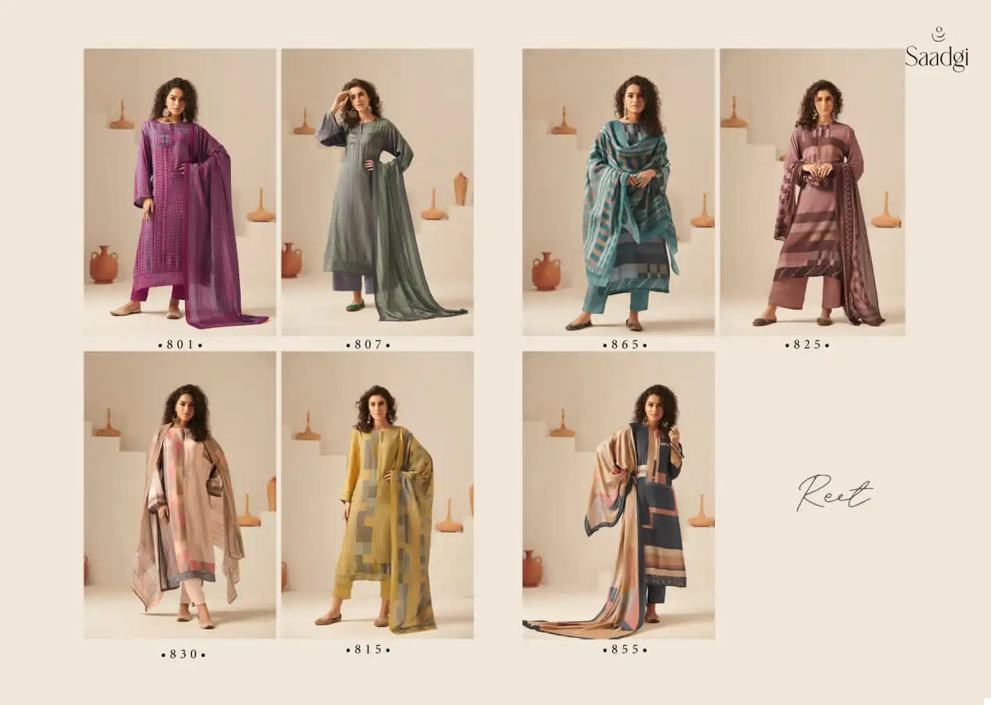 Saadgi Reet Staple Twill Digital Print Wholesale Fancy Salwar Suit Catalog — Wholesale Salwar Suits, MPA wholesale from Surat — view 8
