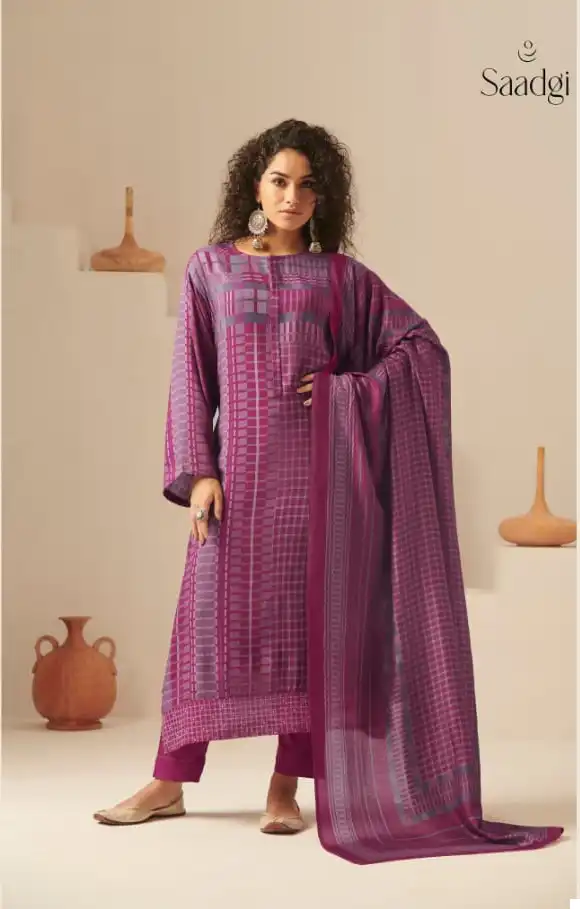 Saadgi Reet Staple Twill Digital Print Wholesale Fancy Salwar Suit Catalog — Wholesale Salwar Suits, MPA wholesale from Surat - Gallery Image 2