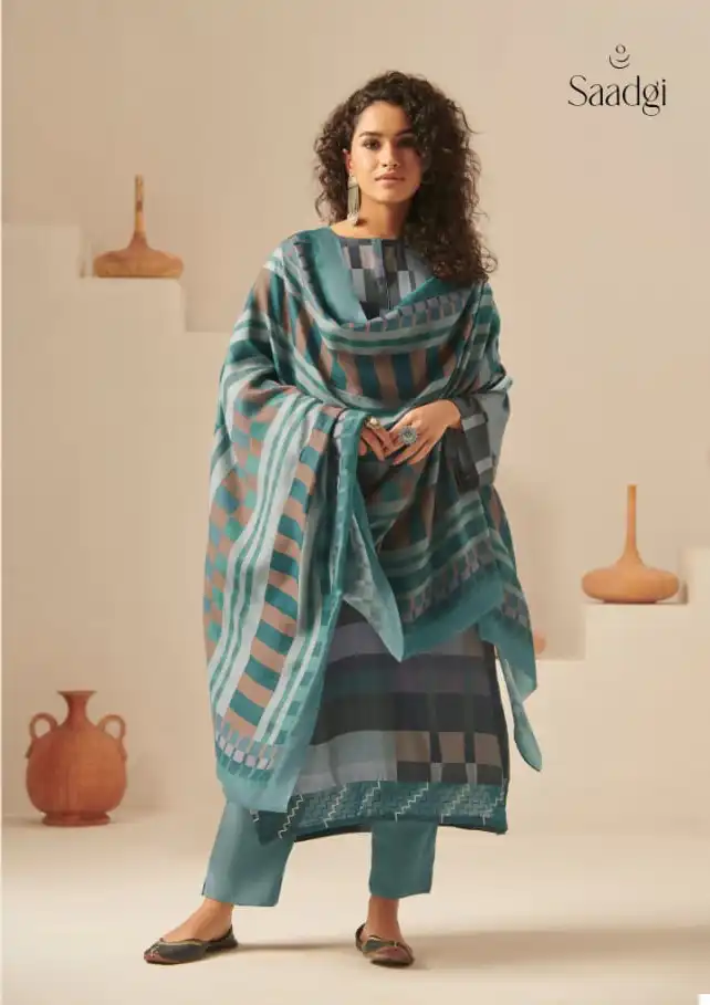 Saadgi Reet Staple Twill Digital Print Wholesale Fancy Salwar Suit Catalog — Wholesale Salwar Suits, MPA wholesale from Surat - Gallery Image 3