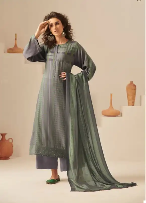 Saadgi Reet Staple Twill Digital Print Wholesale Fancy Salwar Suit Catalog — Wholesale Salwar Suits, MPA wholesale from Surat - Gallery Image 4