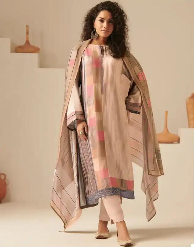 Saadgi Reet Staple Twill Digital Print Wholesale Fancy Salwar Suit Catalog — Wholesale Salwar Suits, MPA wholesale from Surat — view 1