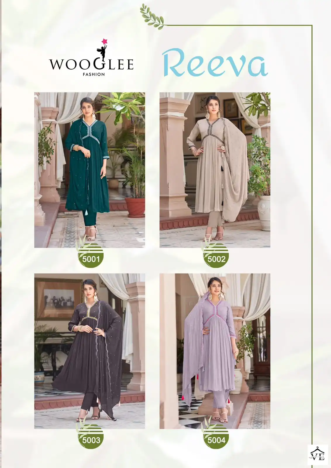 Wooglee Reeva Chinon Wholesale Fancy Embroidery Designer Alia Style Readymade Salwar Suit Catalog — Wholesale Salwar Suits, MPA wholesale from Surat — view 5