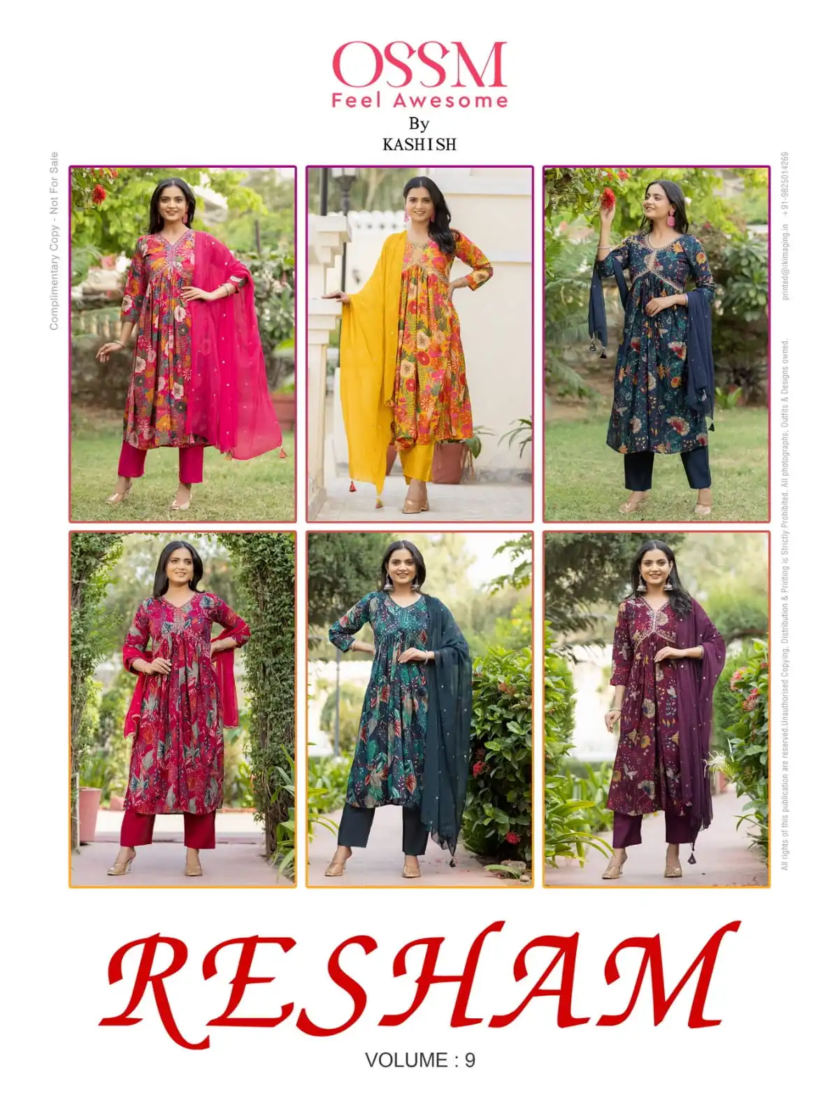 Ossm Resham Vol 09 Premium Chanderi Wholesale Readymade Salwar Suit Catalog — Wholesale Salwar Suits, MPA wholesale from Surat — view 7