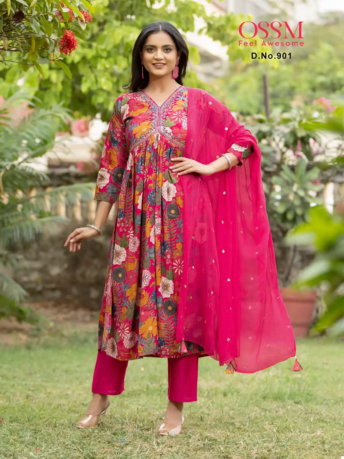 Ossm Resham Vol 09 Premium Chanderi Wholesale Readymade Salwar Suit Catalog — Wholesale Salwar Suits, MPA wholesale from Surat - Gallery Image 3