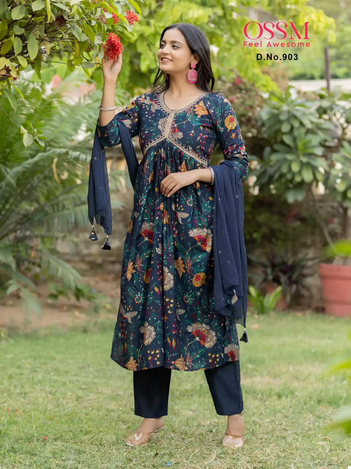 Ossm Resham Vol 09 Premium Chanderi Wholesale Readymade Salwar Suit Catalog — Wholesale Salwar Suits, MPA wholesale from Surat - Gallery Image 4