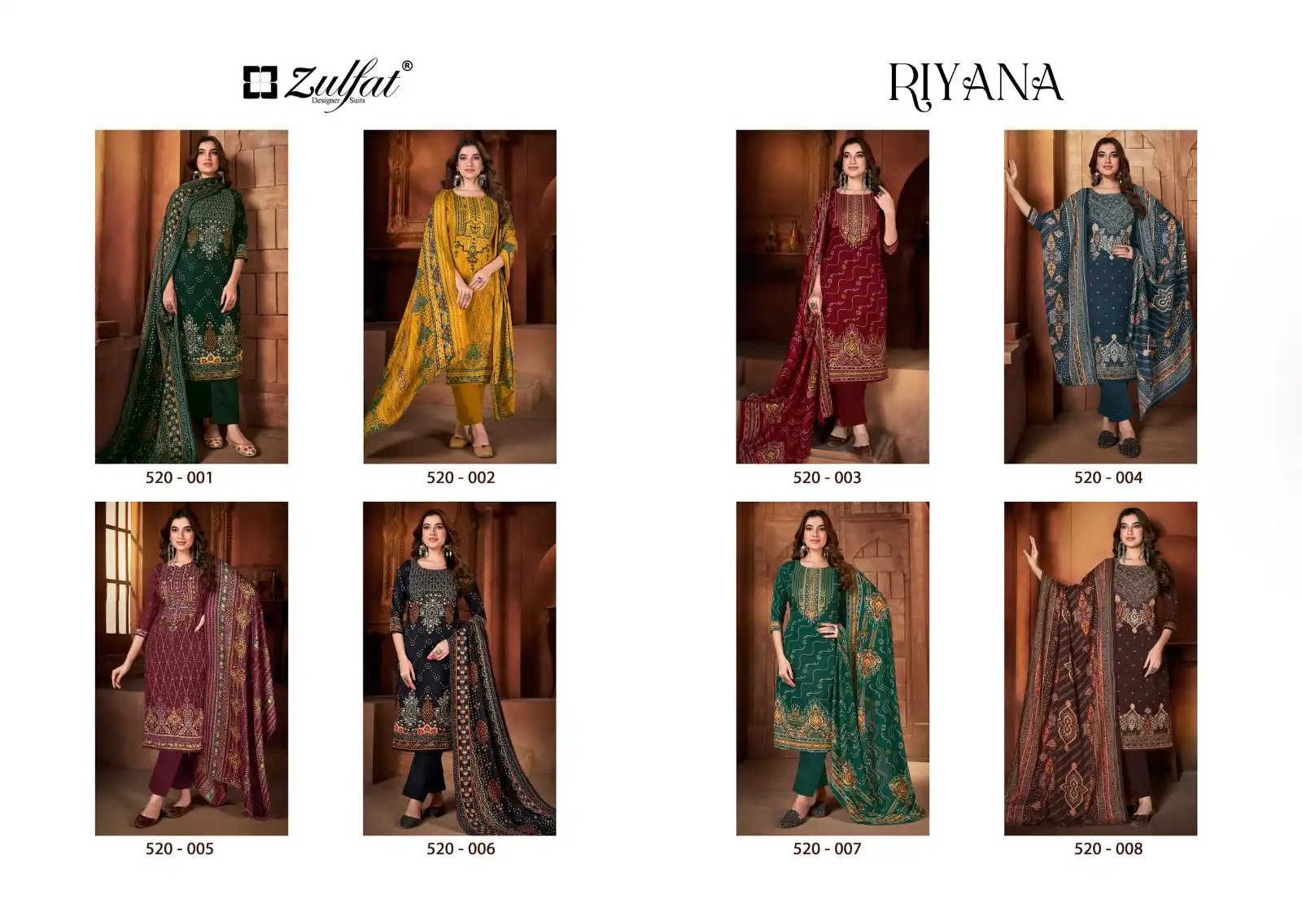 Zulfat Designer Riyana Pashmina Wholesale Fancy Winter Wear Salwar Suit Catalog — Wholesale Salwar Suits, MPA wholesale from Surat — view 9