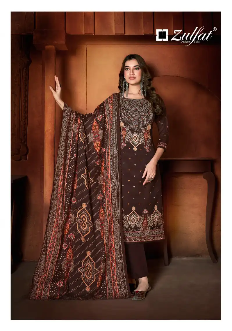 Zulfat Designer Riyana Pashmina Wholesale Fancy Winter Wear Salwar Suit Catalog — Wholesale Salwar Suits, MPA wholesale from Surat — view 3