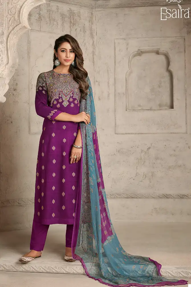 Esta Esaira Riyana Pashmina Wholesale Winter Wear Salwar Suit Catalog — Wholesale Salwar Suits, MPA wholesale from Surat - Gallery Image 7
